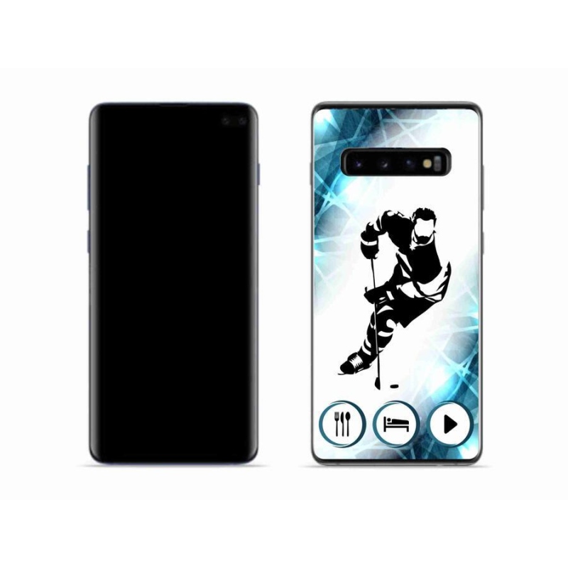 Gelový kryt mmCase na mobil Samsung Galaxy S10 - hokej 1