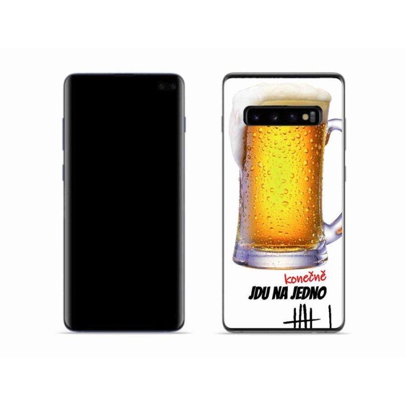Gelový kryt mmCase na mobil Samsung Galaxy S10 - jdu na jedno