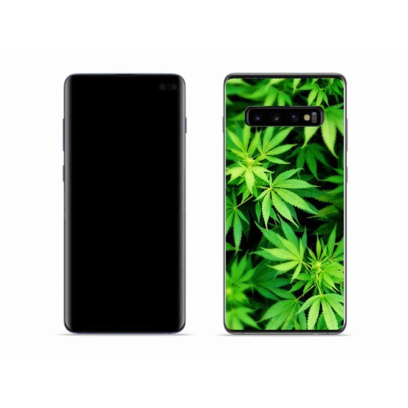Gelový kryt mmCase na mobil Samsung Galaxy S10 - konopí 3