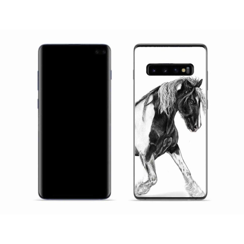Gelový kryt mmCase na mobil Samsung Galaxy S10 - kůň