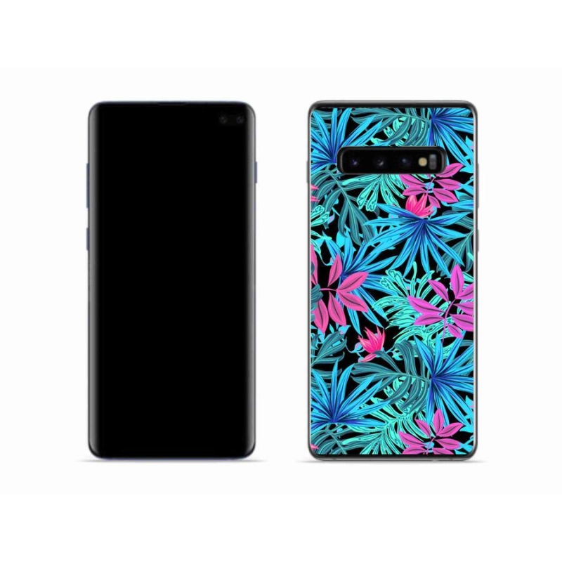 Gelový kryt mmCase na mobil Samsung Galaxy S10 - květiny 3