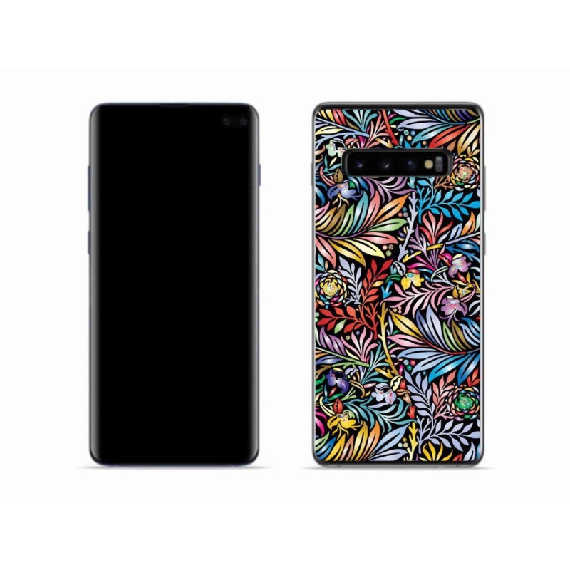 Gelový kryt mmCase na mobil Samsung Galaxy S10 - květiny 5