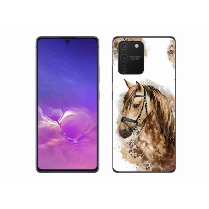 Gelový kryt mmCase na mobil Samsung Galaxy S10 Lite - hnědý kreslený kůň