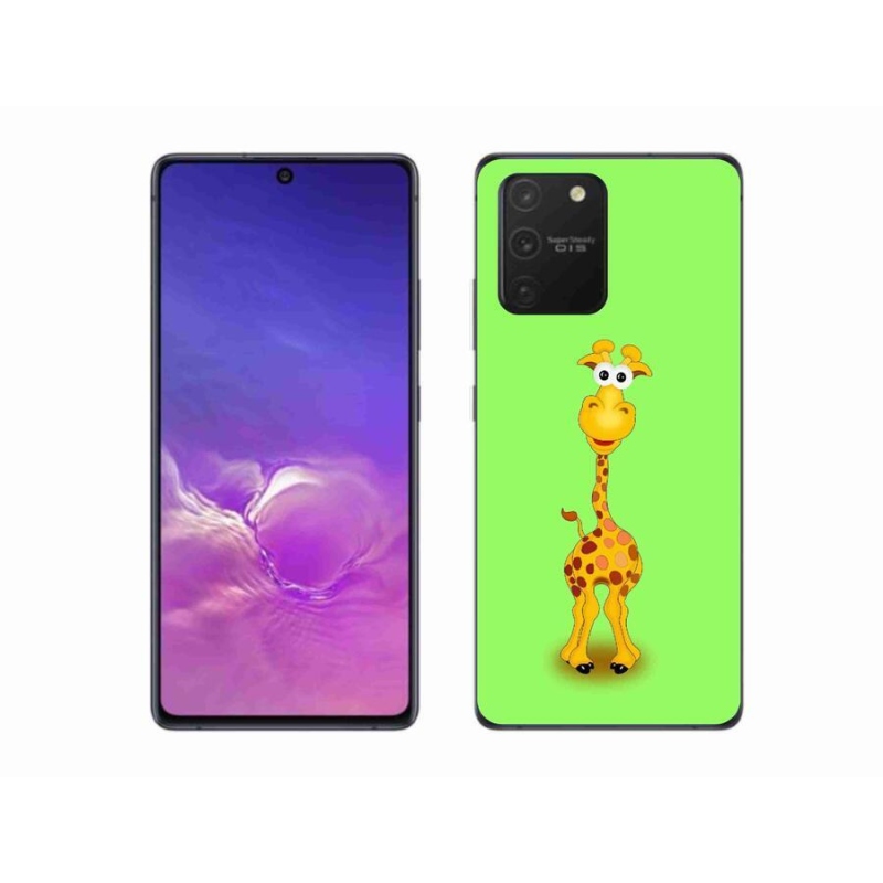 Gelový kryt mmCase na mobil Samsung Galaxy S10 Lite - kreslená žirafa