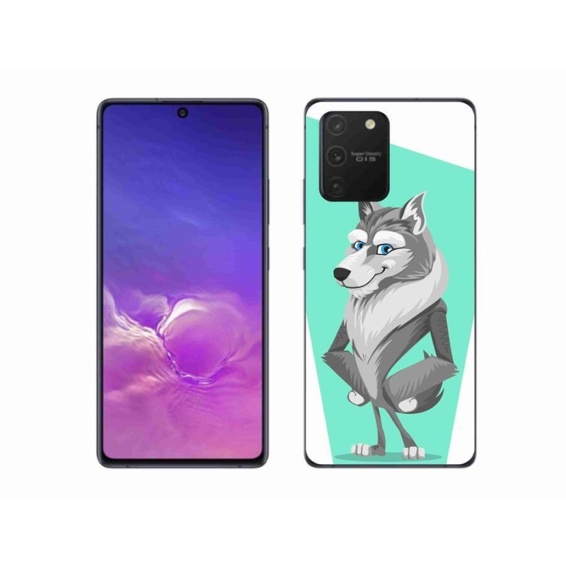 Gelový kryt mmCase na mobil Samsung Galaxy S10 Lite - kreslený vlk