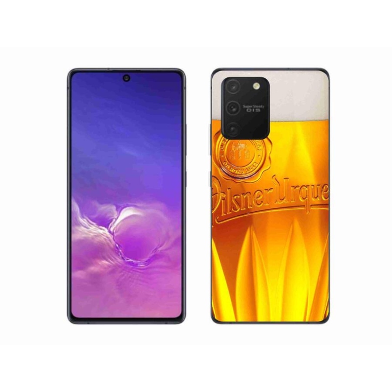 Gelový kryt mmCase na mobil Samsung Galaxy S10 Lite - pivo