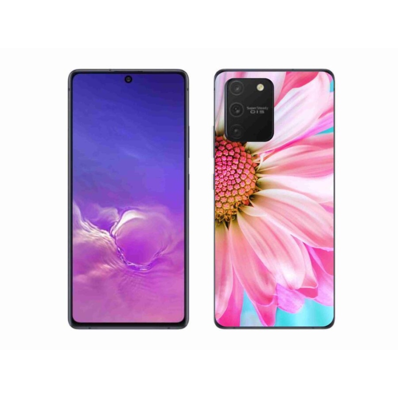 Gelový kryt mmCase na mobil Samsung Galaxy S10 Lite - růžová květina