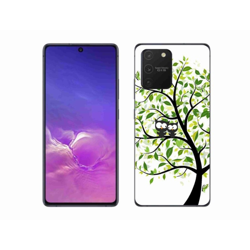 Gelový kryt mmCase na mobil Samsung Galaxy S10 Lite - sovičky na stromě