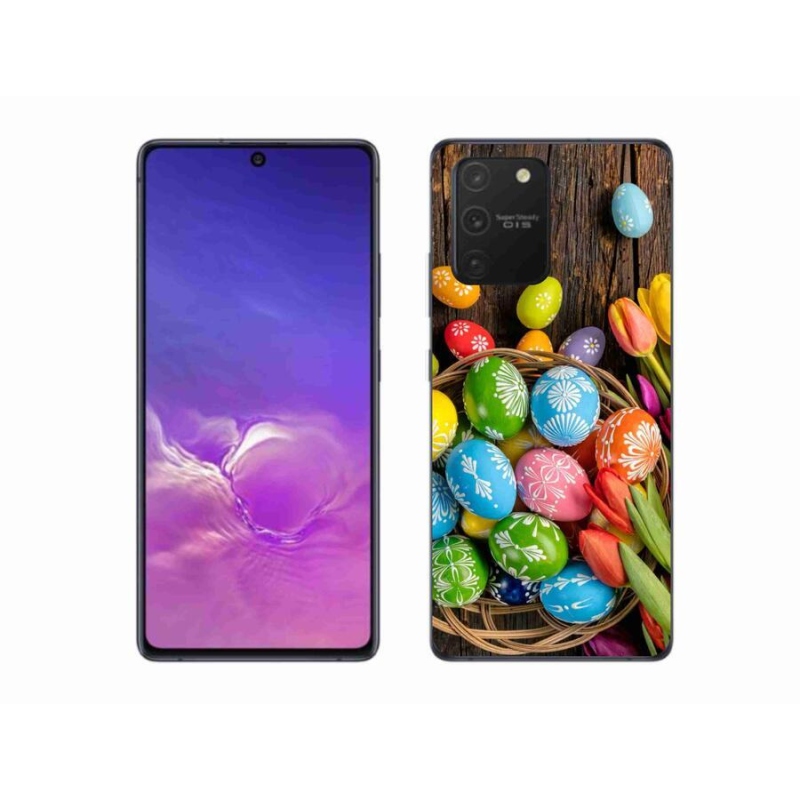 Gelový kryt mmCase na mobil Samsung Galaxy S10 Lite - velikonoční vajíčka