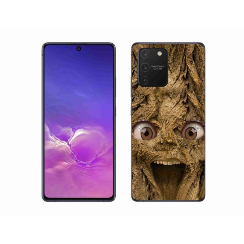 Gelový kryt mmCase na mobil Samsung Galaxy S10 Lite - veselý strom s očima