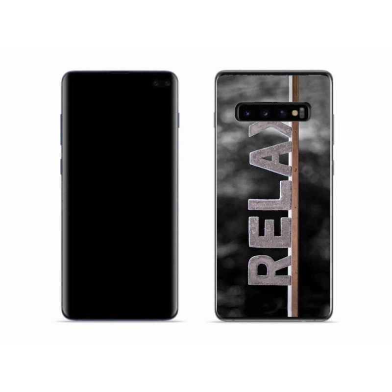 Gelový kryt mmCase na mobil Samsung Galaxy S10 - relax 1
