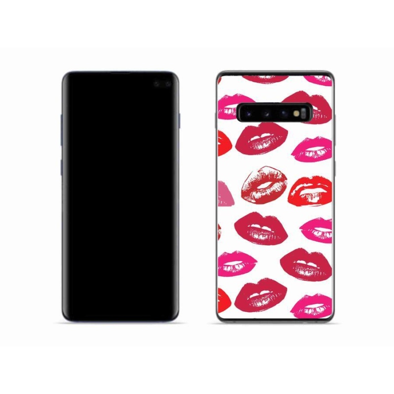 Gelový kryt mmCase na mobil Samsung Galaxy S10 - rty