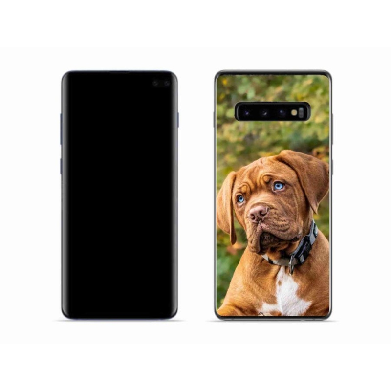 Gelový kryt mmCase na mobil Samsung Galaxy S10 - štěně