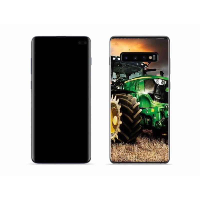 Gelový kryt mmCase na mobil Samsung Galaxy S10 - traktor