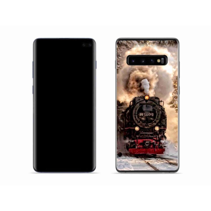 Gelový kryt mmCase na mobil Samsung Galaxy S10 - vlak