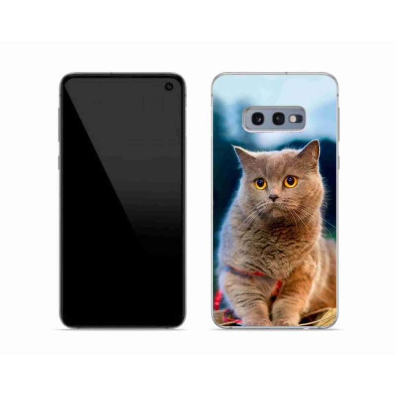Gelový kryt mmCase na mobil Samsung Galaxy S10e - britská modrá 2