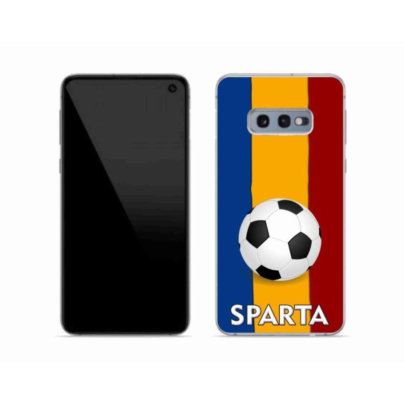 Gelový kryt mmCase na mobil Samsung Galaxy S10e - fotbal 1