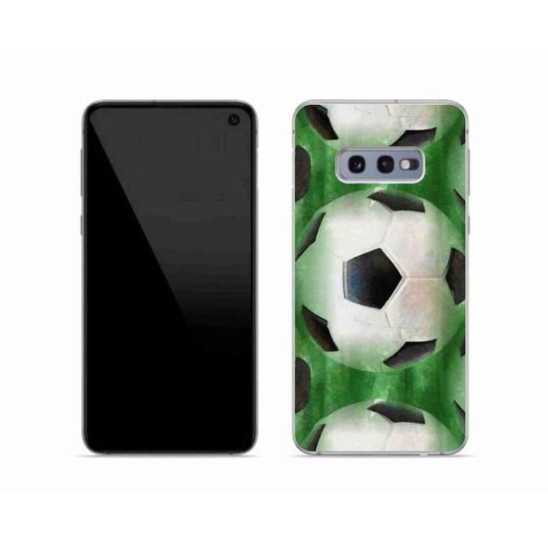 Gelový kryt mmCase na mobil Samsung Galaxy S10e - fotbalový míč
