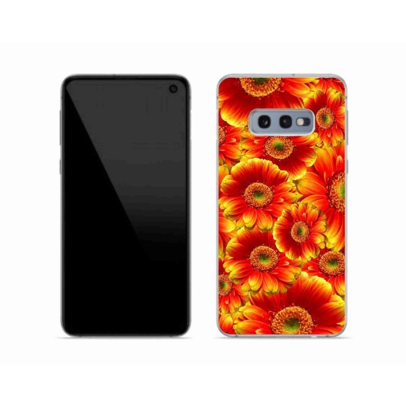Gelový kryt mmCase na mobil Samsung Galaxy S10e - gerbera 1