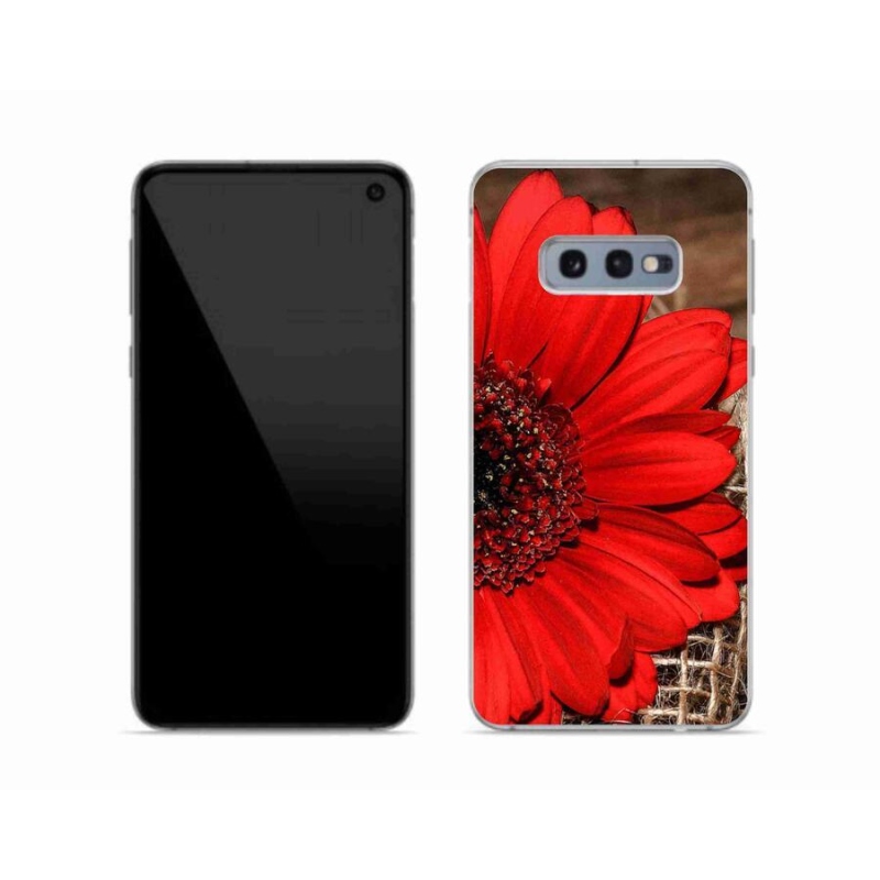 Gelový kryt mmCase na mobil Samsung Galaxy S10e - gerbera