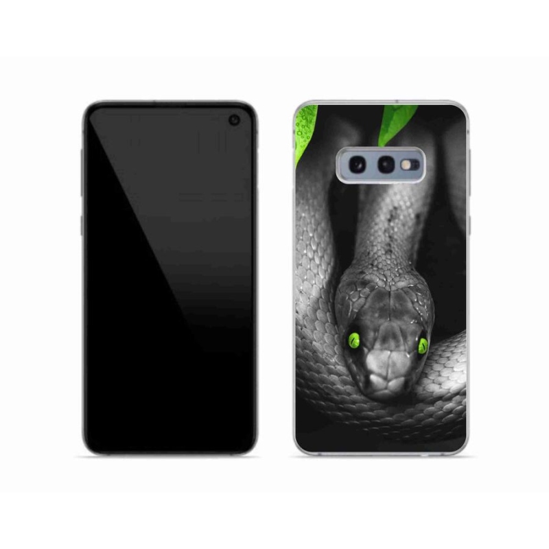 Gelový kryt mmCase na mobil Samsung Galaxy S10e - had
