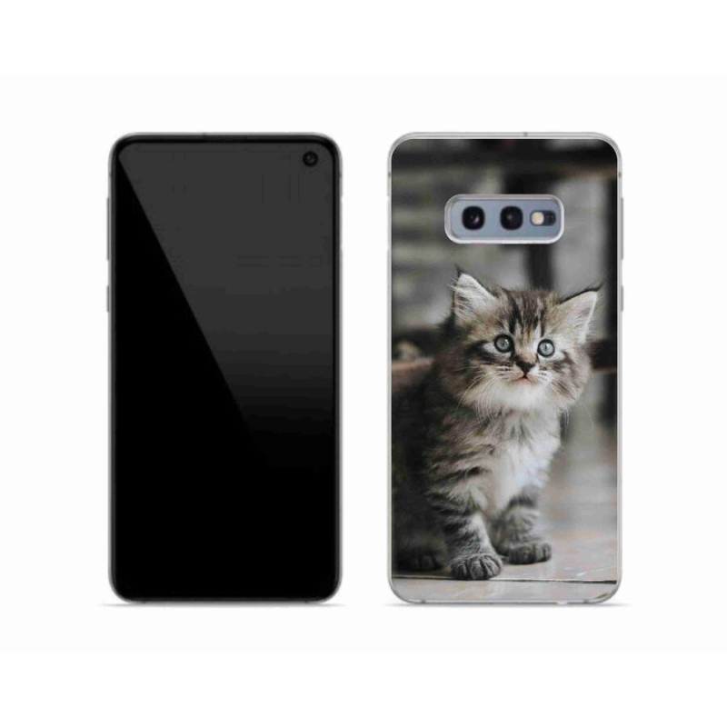 Gelový kryt mmCase na mobil Samsung Galaxy S10e - koťátko