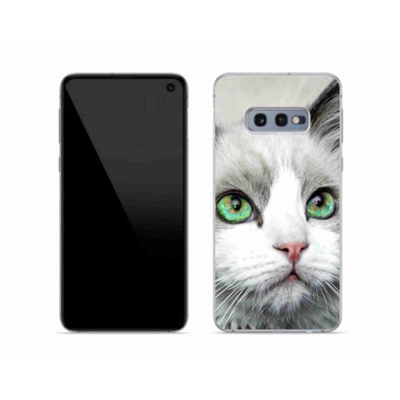 Gelový kryt mmCase na mobil Samsung Galaxy S10e - kočičí pohled