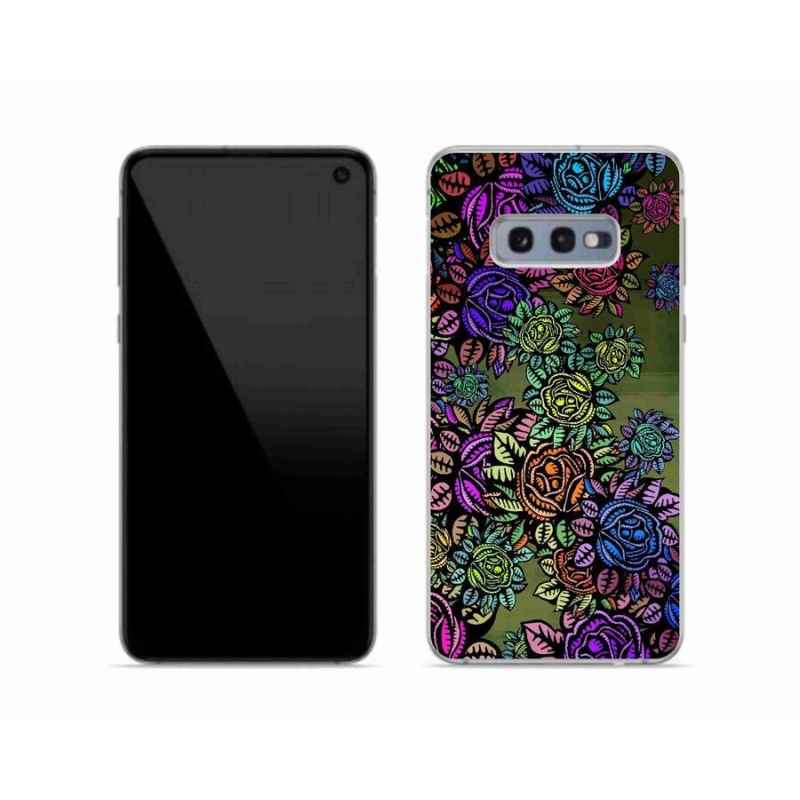 Gelový kryt mmCase na mobil Samsung Galaxy S10e - květiny 6