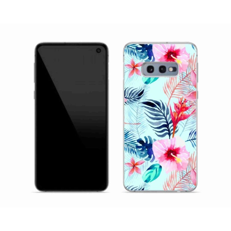 Gelový kryt mmCase na mobil Samsung Galaxy S10e - květiny