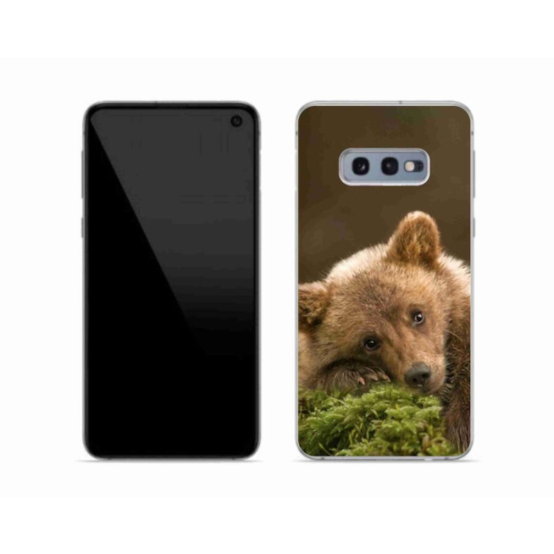 Gelový kryt mmCase na mobil Samsung Galaxy S10e - medvěd