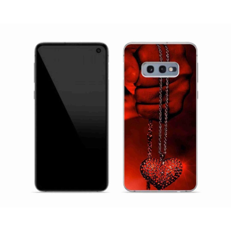 Gelový kryt mmCase na mobil Samsung Galaxy S10e - náhrdelník