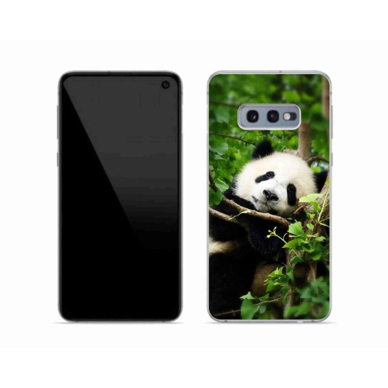 Gelový kryt mmCase na mobil Samsung Galaxy S10e - panda