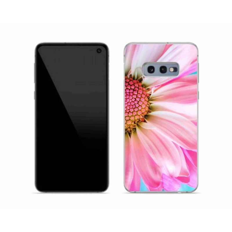 Gelový kryt mmCase na mobil Samsung Galaxy S10e - růžová květina