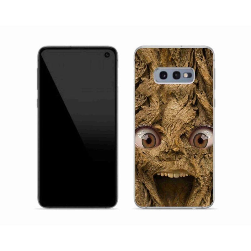 Gelový kryt mmCase na mobil Samsung Galaxy S10e - veselý strom s očima
