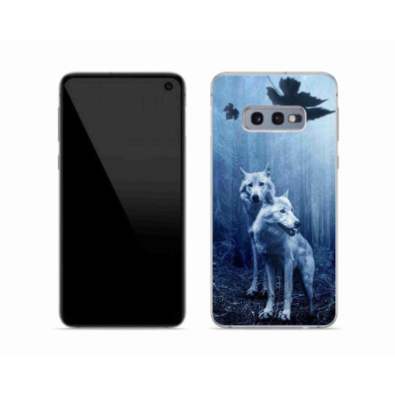 Gelový kryt mmCase na mobil Samsung Galaxy S10e - vlci v lese