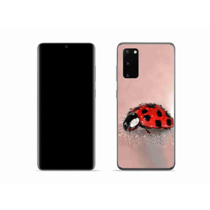 Gelový kryt mmCase na mobil Samsung Galaxy S20 - beruška
