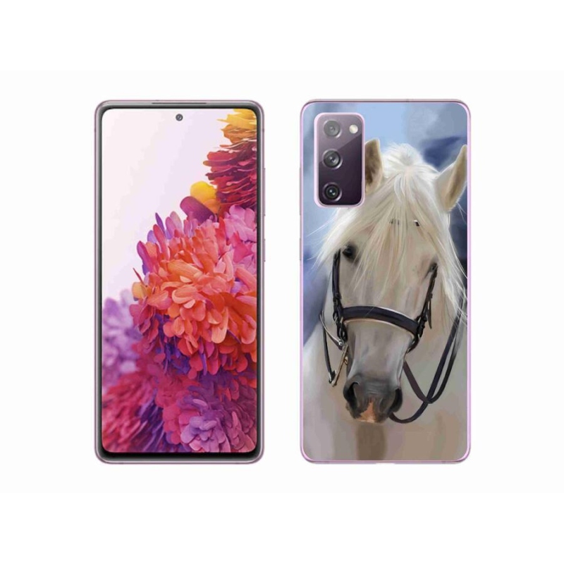 Gelový kryt mmCase na mobil Samsung Galaxy S20 FE - bílý kůň
