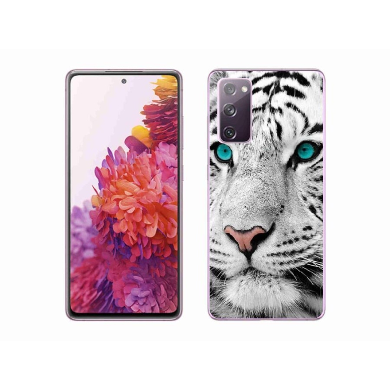 Gelový kryt mmCase na mobil Samsung Galaxy S20 FE - bílý tygr