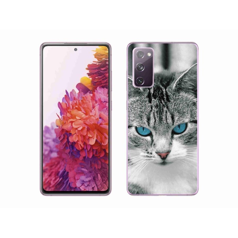Gelový kryt mmCase na mobil Samsung Galaxy S20 FE - kočičí pohled 1