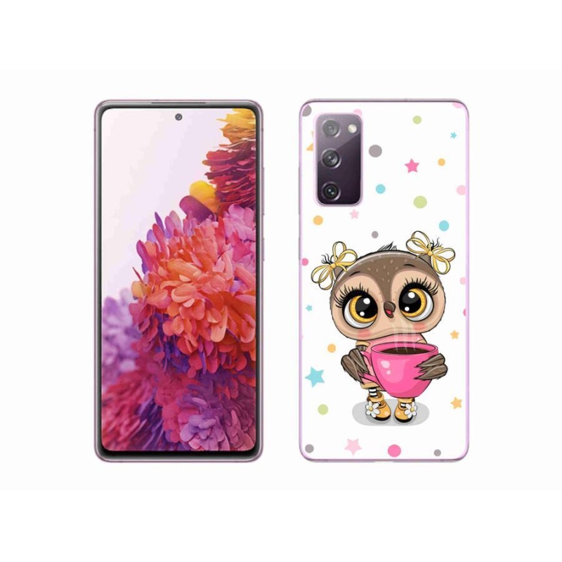 Gelový kryt mmCase na mobil Samsung Galaxy S20 FE - kreslená sovička