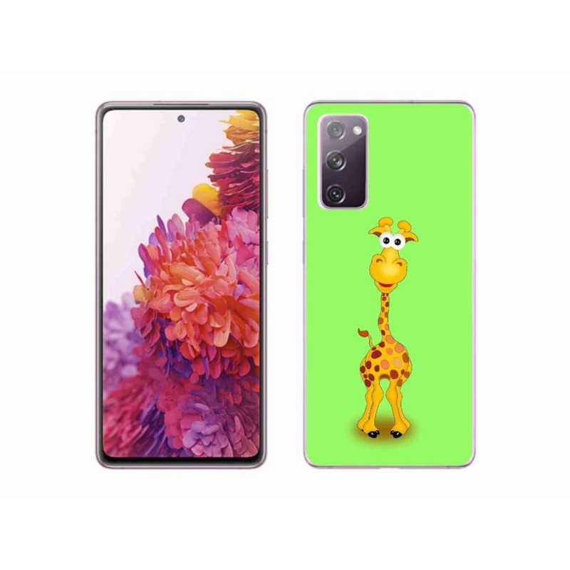 Gelový kryt mmCase na mobil Samsung Galaxy S20 FE - kreslená žirafa