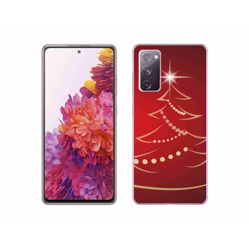 Gelový kryt mmCase na mobil Samsung Galaxy S20 FE - kreslený vánoční stromek