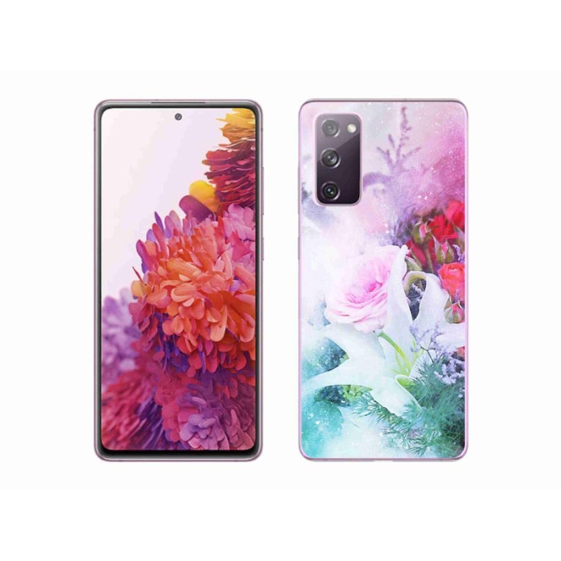 Gelový kryt mmCase na mobil Samsung Galaxy S20 FE - květiny 4