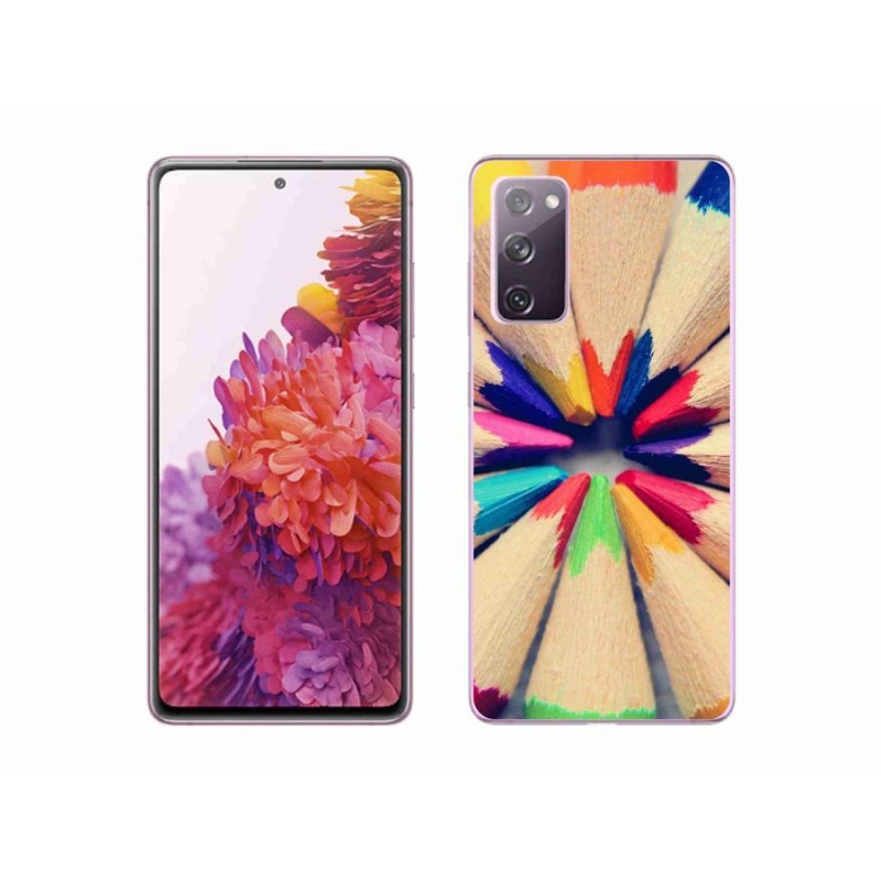 Gelový kryt mmCase na mobil Samsung Galaxy S20 FE - pastelky
