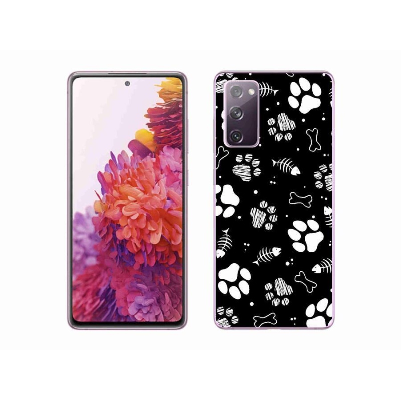 Gelový kryt mmCase na mobil Samsung Galaxy S20 FE - psí tlapky
