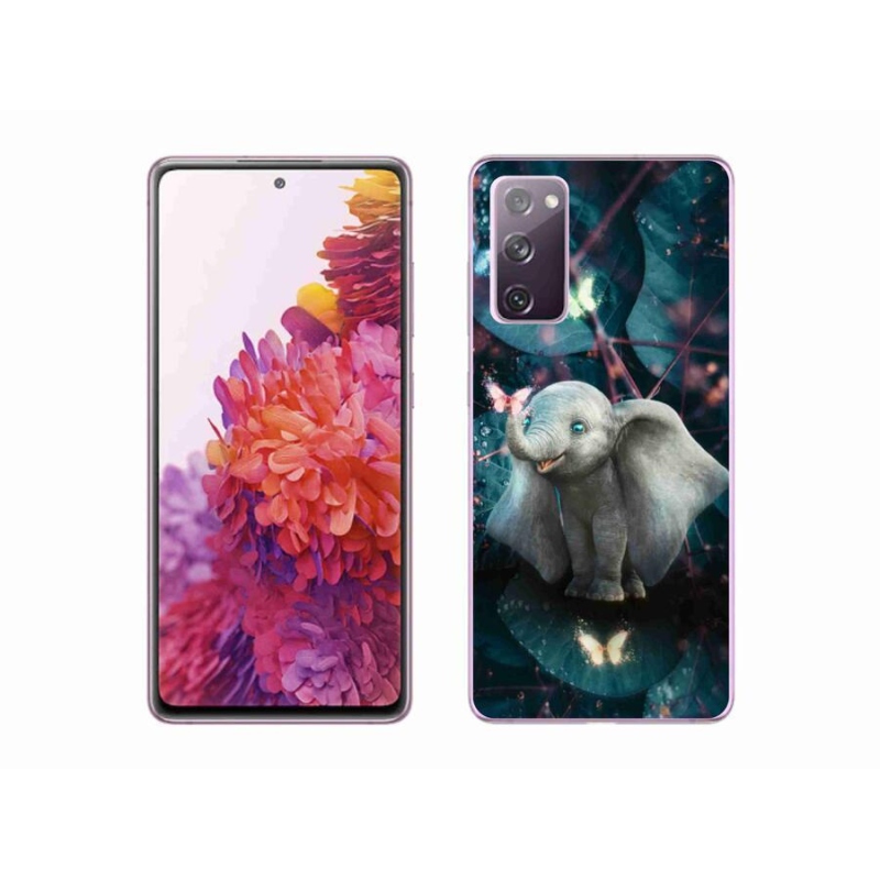 Gelový kryt mmCase na mobil Samsung Galaxy S20 FE - roztomilý slon