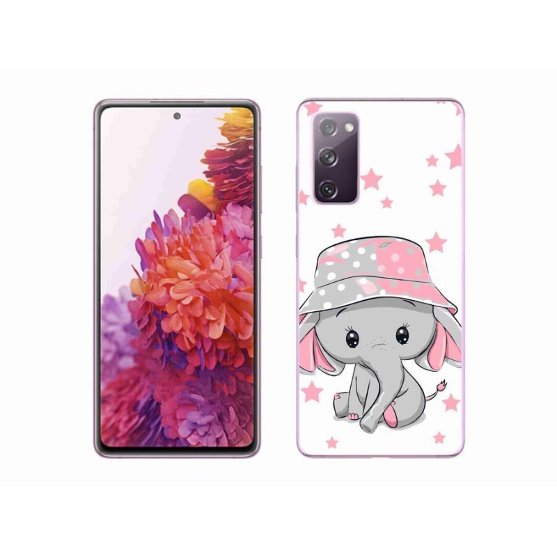 Gelový kryt mmCase na mobil Samsung Galaxy S20 FE - růžový slon