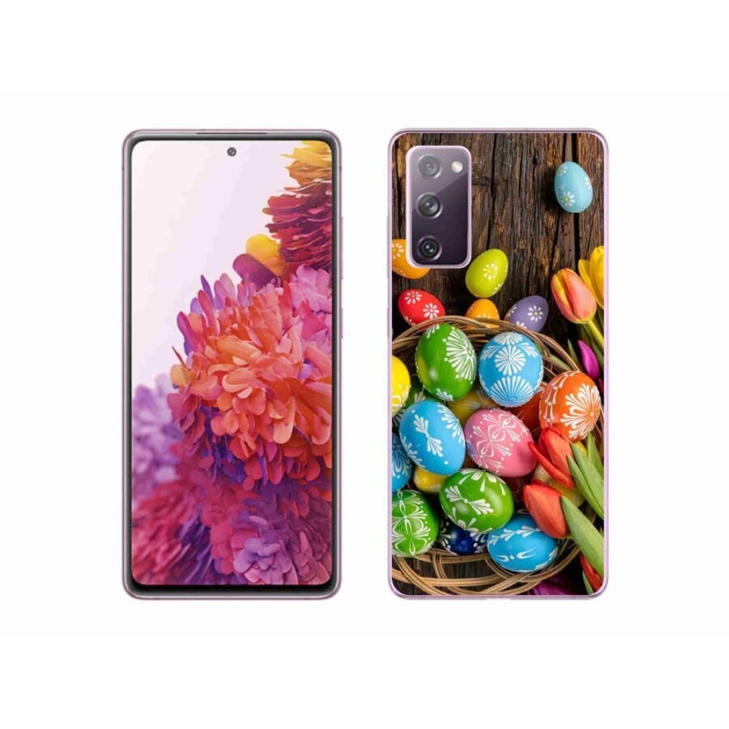 Gelový kryt mmCase na mobil Samsung Galaxy S20 FE - velikonoční vajíčka