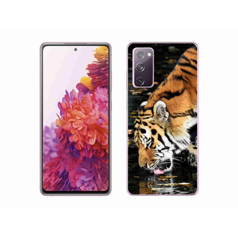 Gelový kryt mmCase na mobil Samsung Galaxy S20 FE - žíznivý tygr