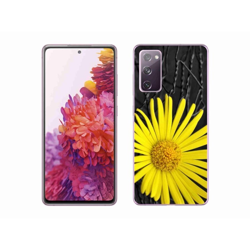 Gelový kryt mmCase na mobil Samsung Galaxy S20 FE - žlutá květina